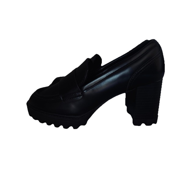 NEW H&M Chunky Heel grunge combat Block Heel‎ platform boots 37 Preppy Y2K 90s - Picture 6 of 10